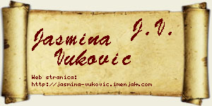 Jasmina Vuković vizit kartica